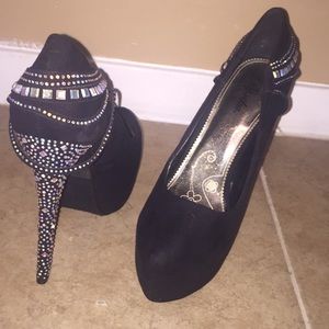 Jeweled heels